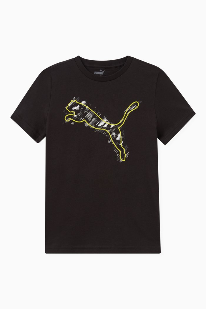 

Logo-print T-shirt in Cotton, Black