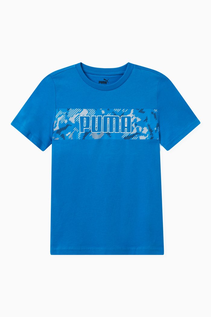 

Logo-print T-shirt in Cotton, Blue