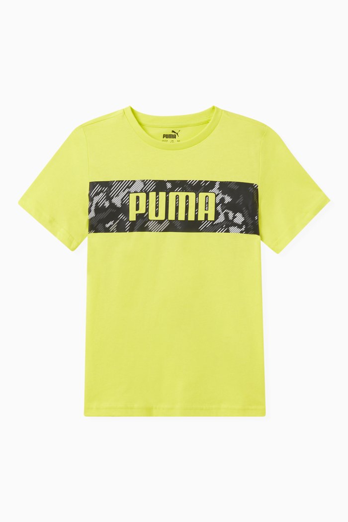 

Logo-print T-shirt in Cotton, Yellow