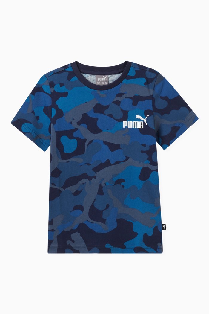 

Logo-print T-shirt in Cotton, Blue