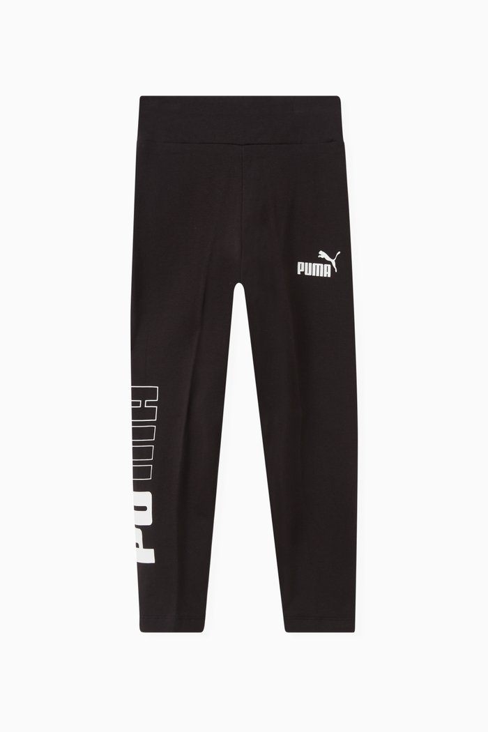

Logo-print Leggings in Cotton, Black