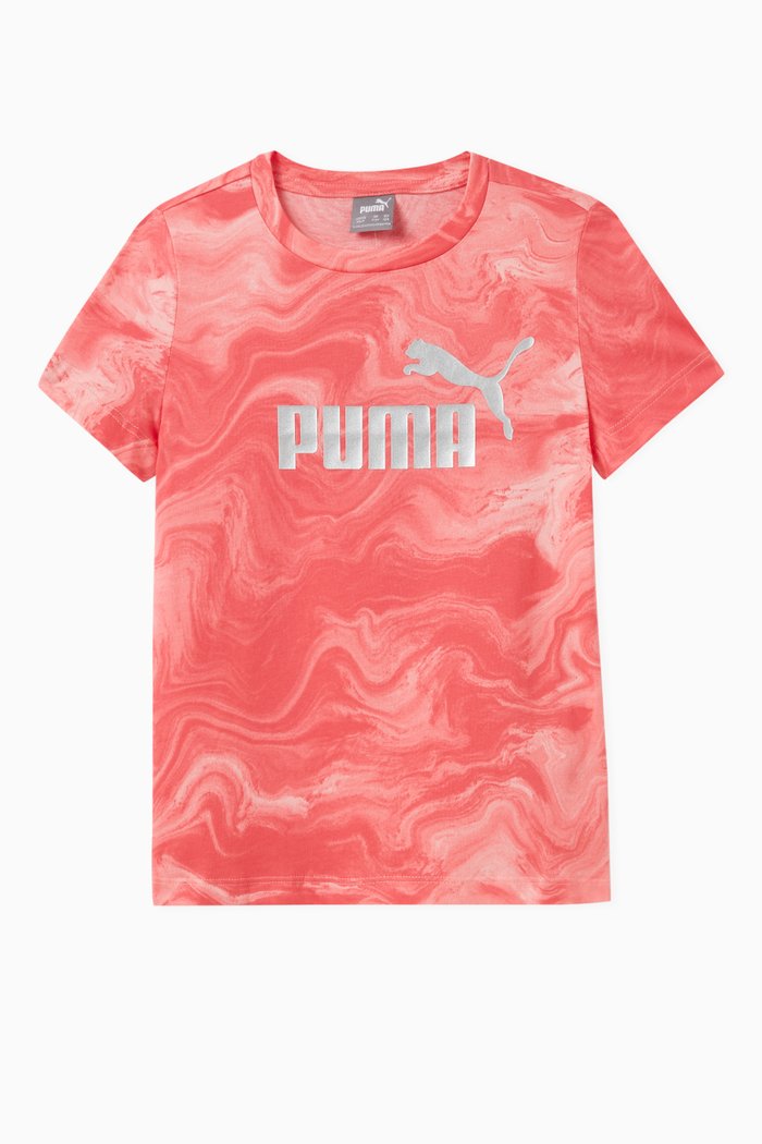 

Marble Logo-print T-shirt in Cotton, Pink