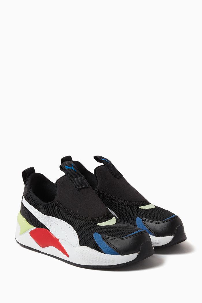

Pre-School RS-X3 Sneakers in Technical Mesh, Black
