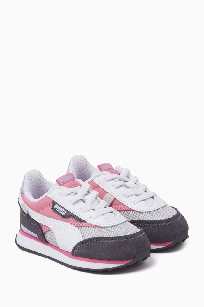 

Infant Future Rider Splash Sneakers in Technical Mesh and Suede, Grey