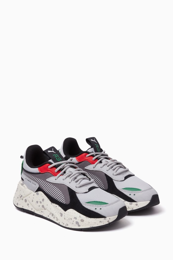 

Junior RS-X Street Punk Sneakers in Mesh, Grey
