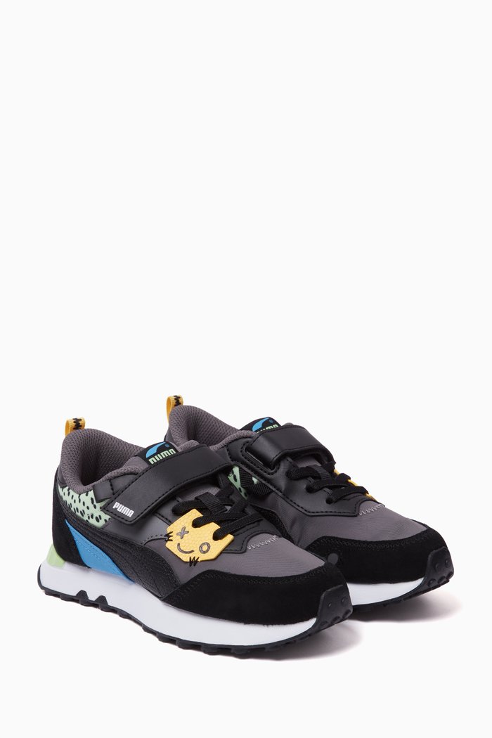 

Pre-School Rider FV Mix Match Sneakers in Nylon, Grey