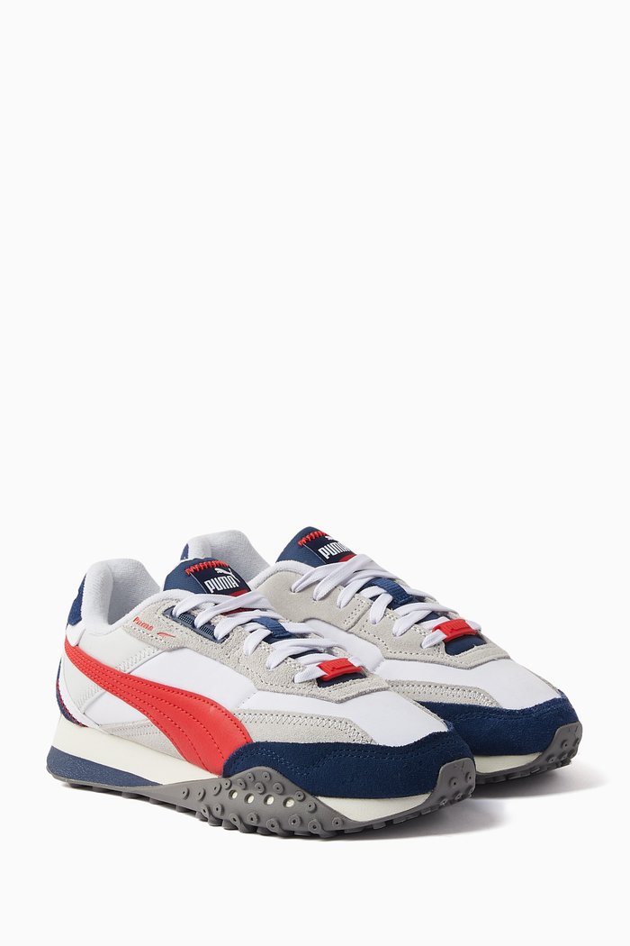 Junior Blacktop Rider Sneakers in Nylon, White