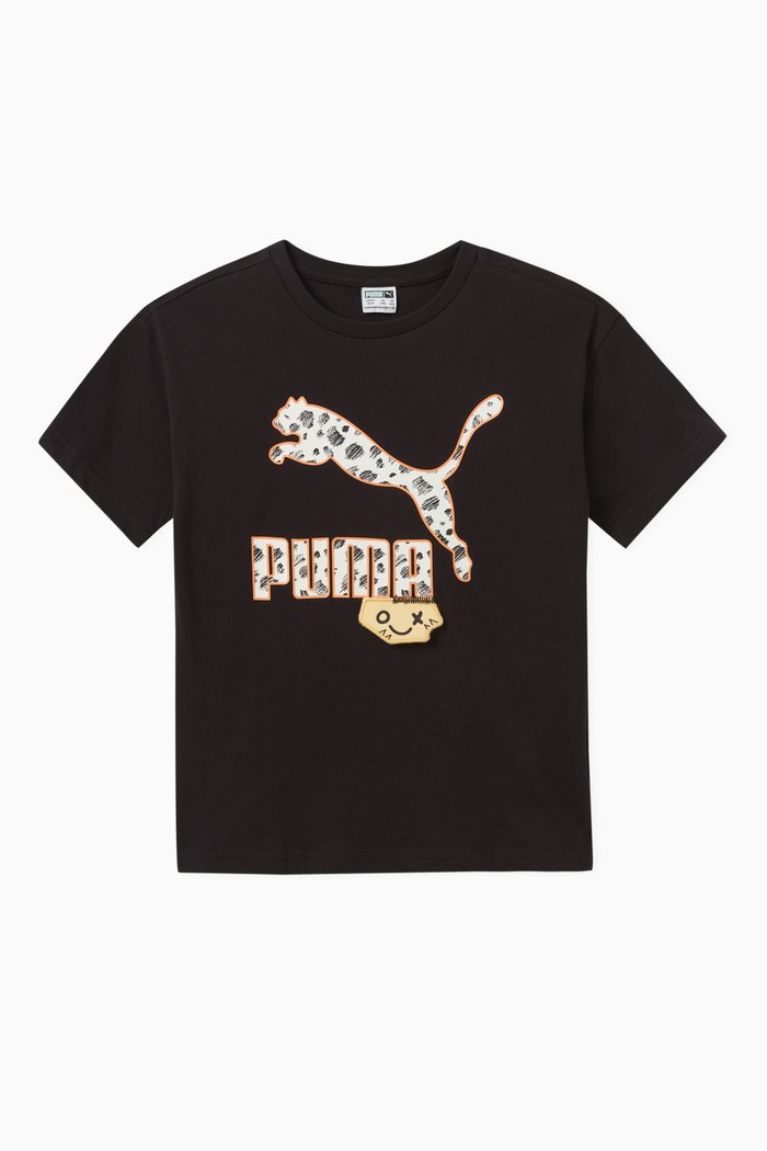 

Logo-print T-shirt in Cotton, Black