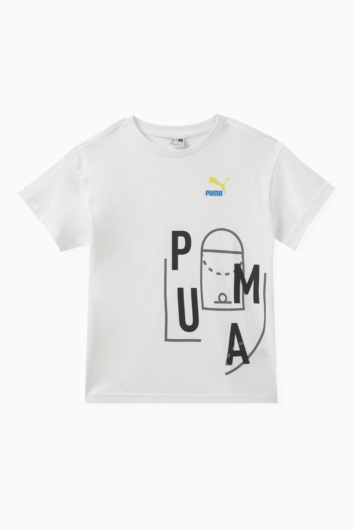 

Baller Logo T-shirt in Cotton, White