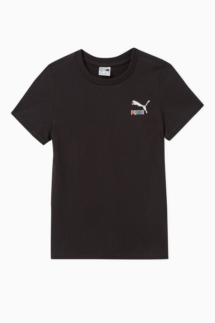 

Logo-print T-shirt in Cotton, Black