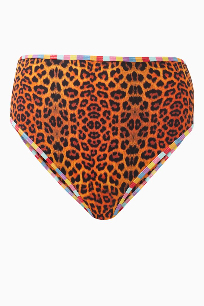The Waisted Duo Bikini Briefs in Polyamide-Blend, Brown