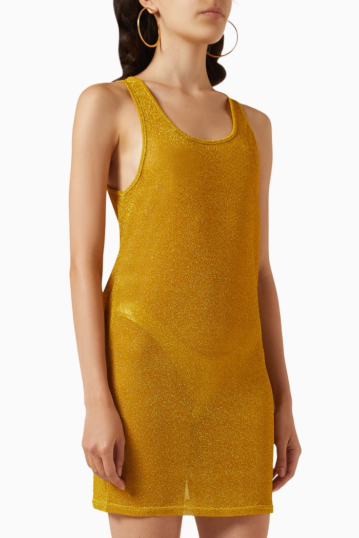 

The Chainmail Mini Dress, Gold