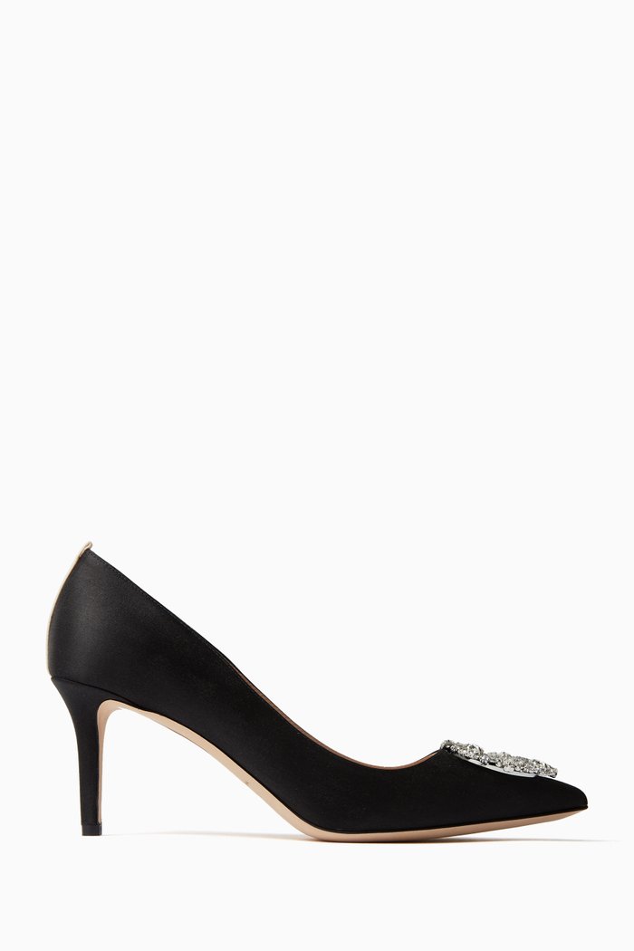 

Amira 70 Pumps in Satin, Black