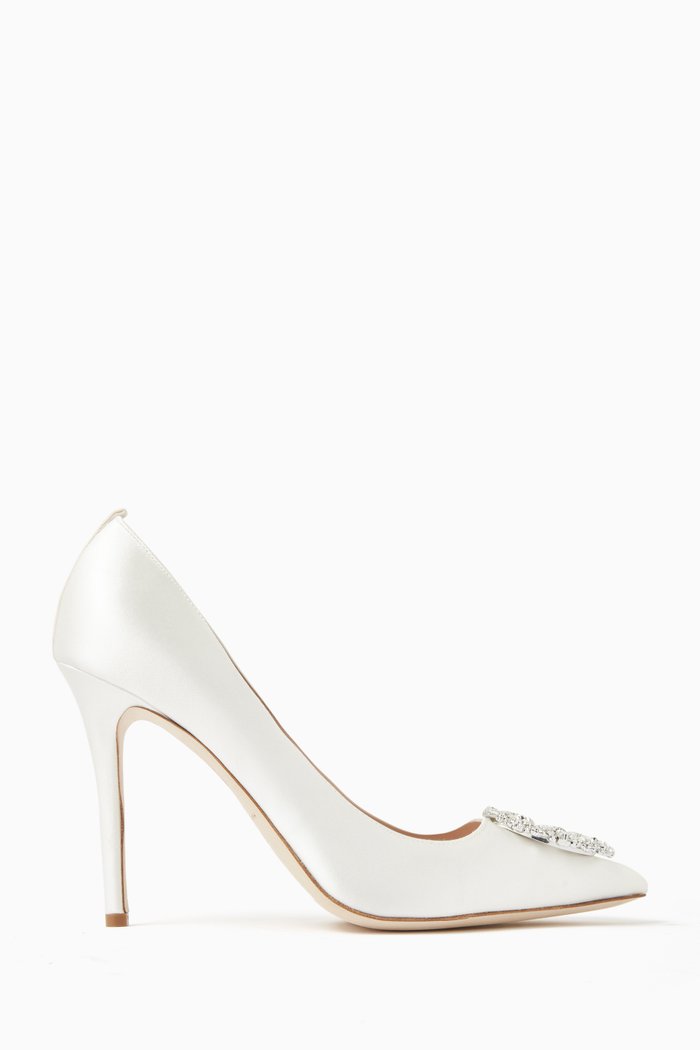 

Amira 100 Pumps in Satin, Neutral
