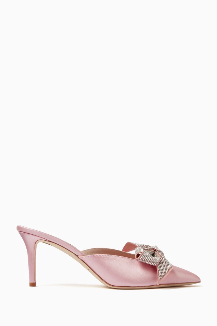 

Paley 70 Mules in Satin, Pink
