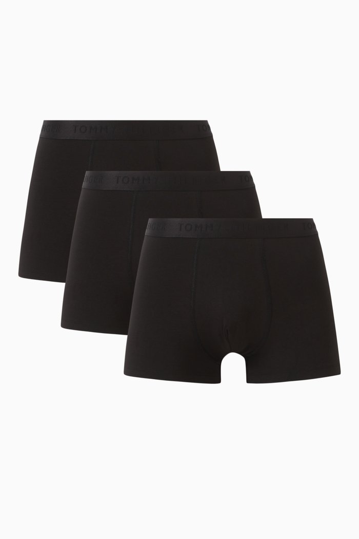 

Logo Boxers in Cotton, Set of 3, Black