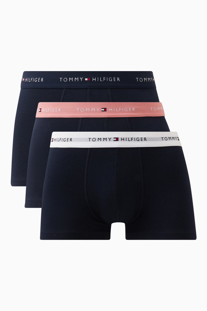 

Logo Trunk in Cotton, Set of 3, Blue