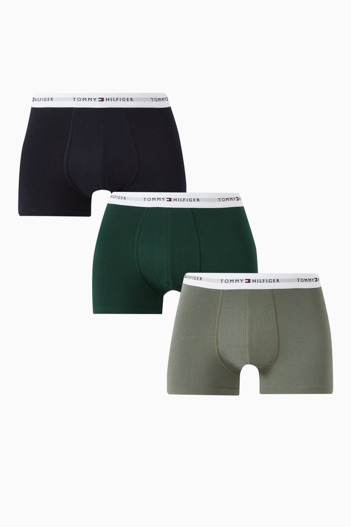 Logo Trunk in Cotton, Set of 3, Multicolour