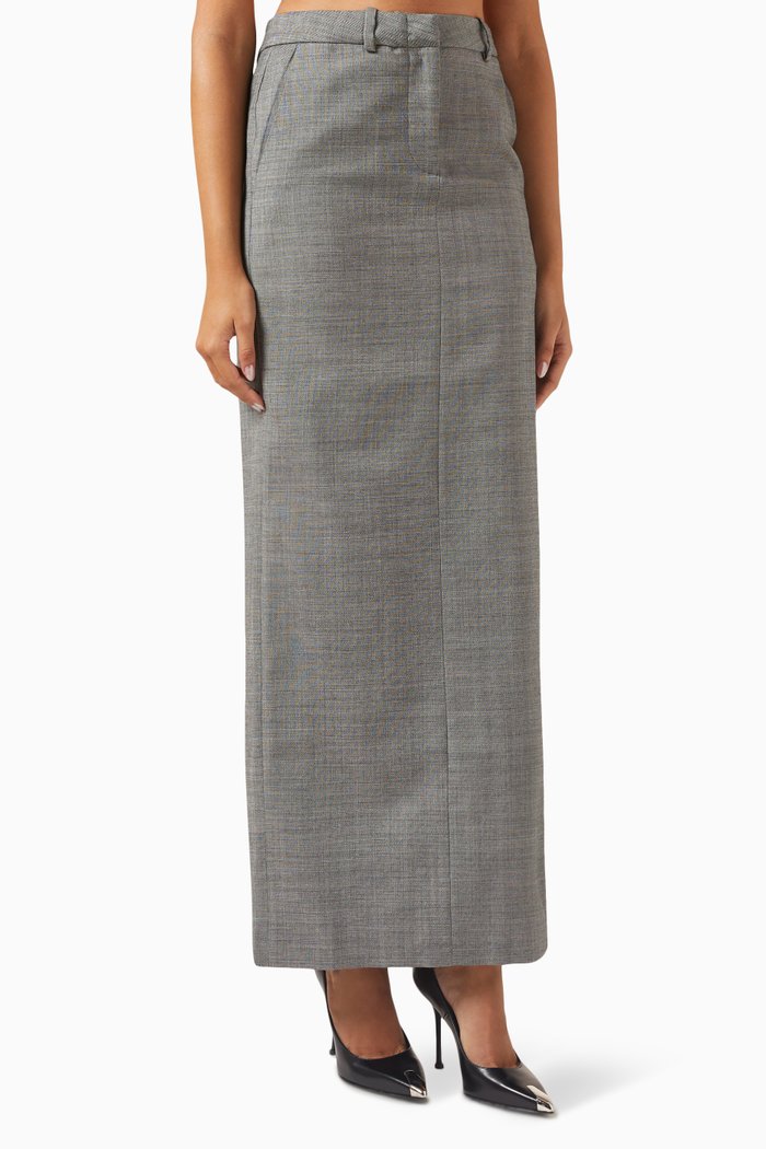

Maxi Skirt in Wool, Grey