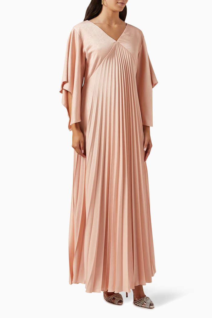 

Pleated Gown, Orange