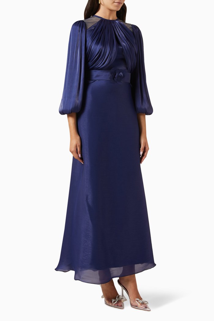 

Draped Dress, Blue
