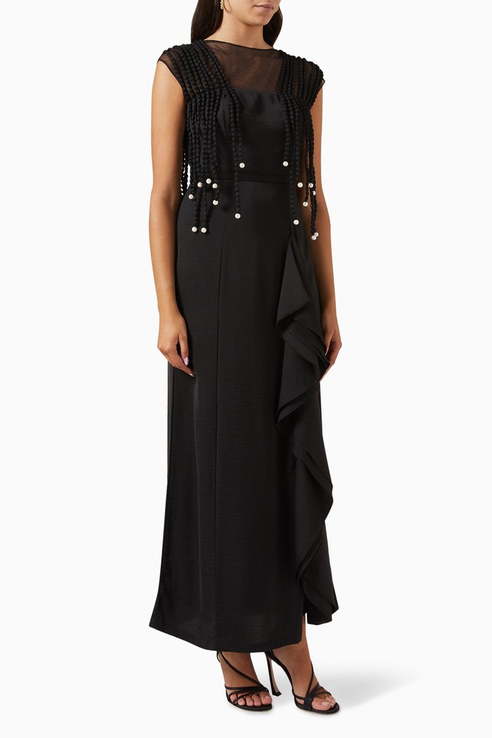

Embellished Dress, Black