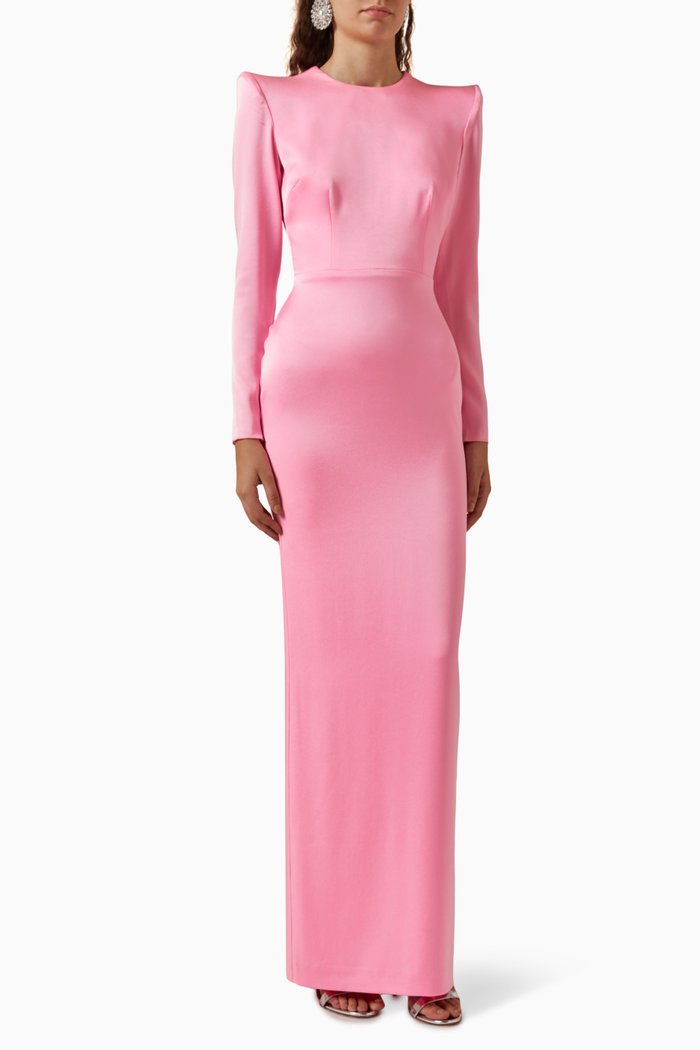 

Daley Dress in Satin-crepe, Pink