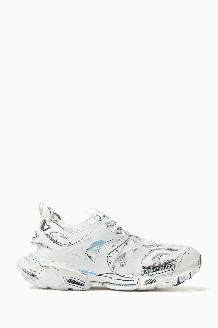 

Track Recycled Sole Sneakers, White