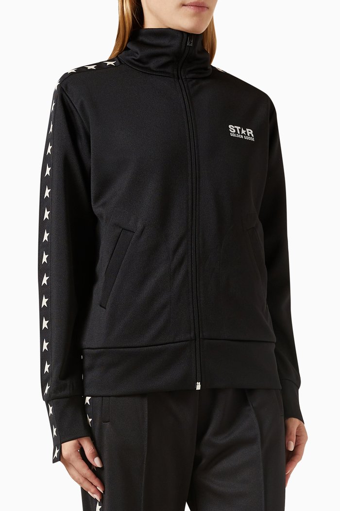 

Star Track Jacket in Technical Jersey, Black