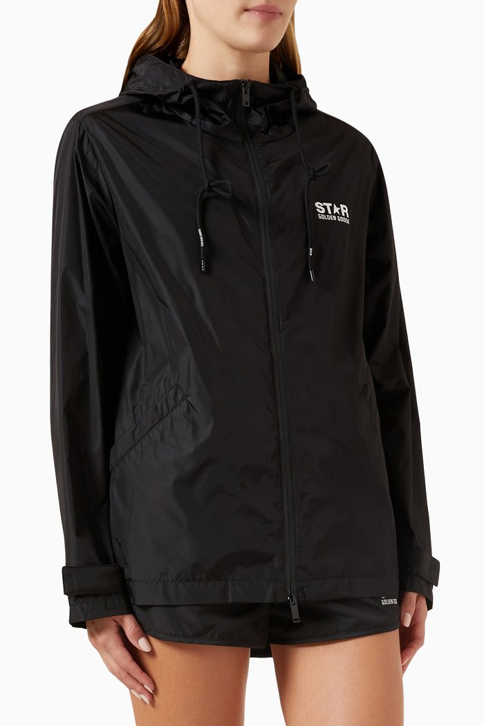 

Star Windbreaker in Technical Fabric, Black