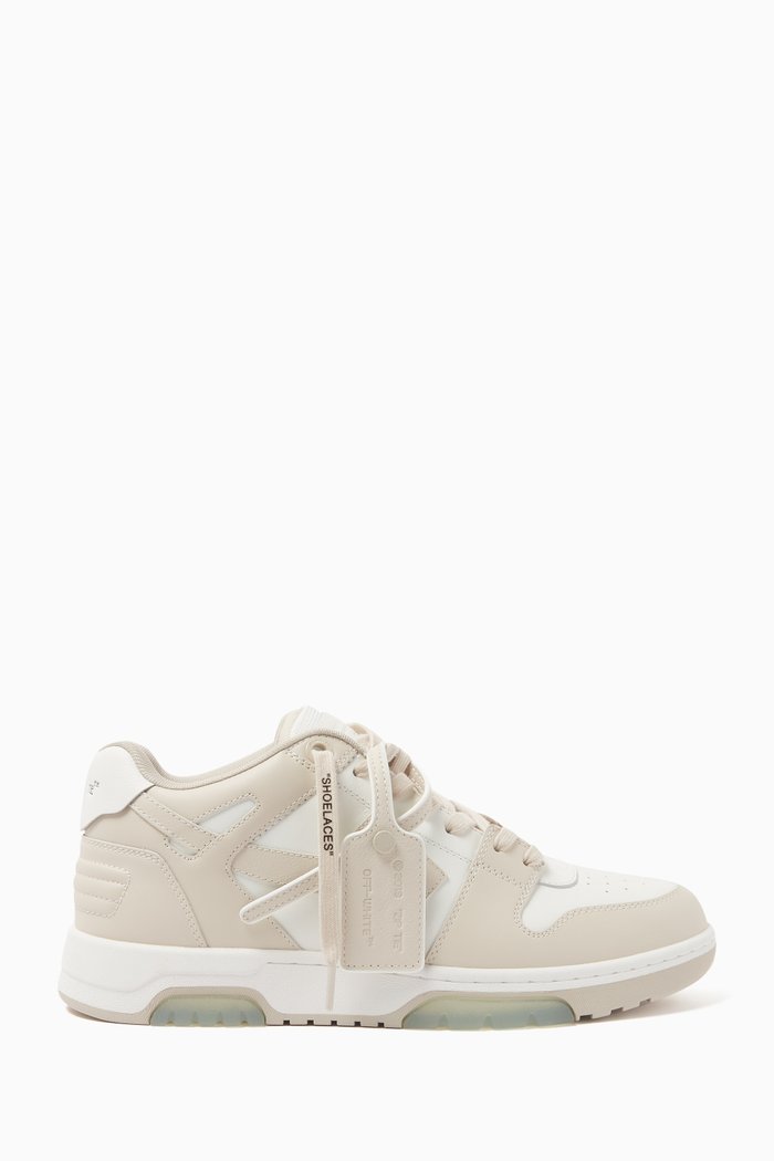 Out Of Office Sneakers in Leather, Neutral