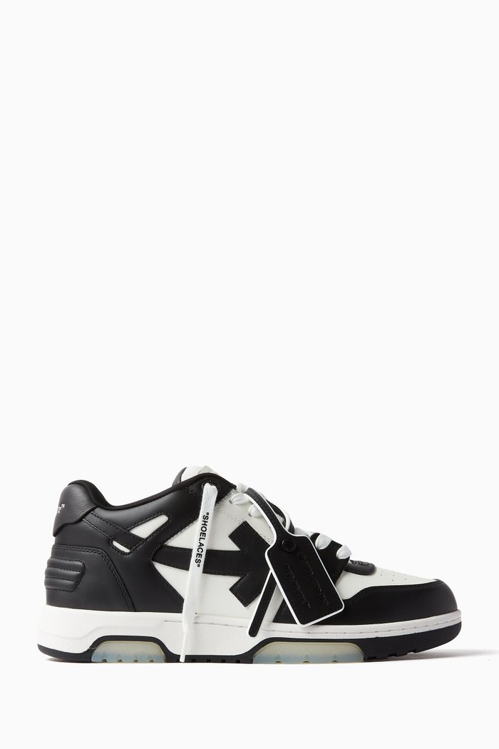 Out Of Office Sneakers in Leather, Black