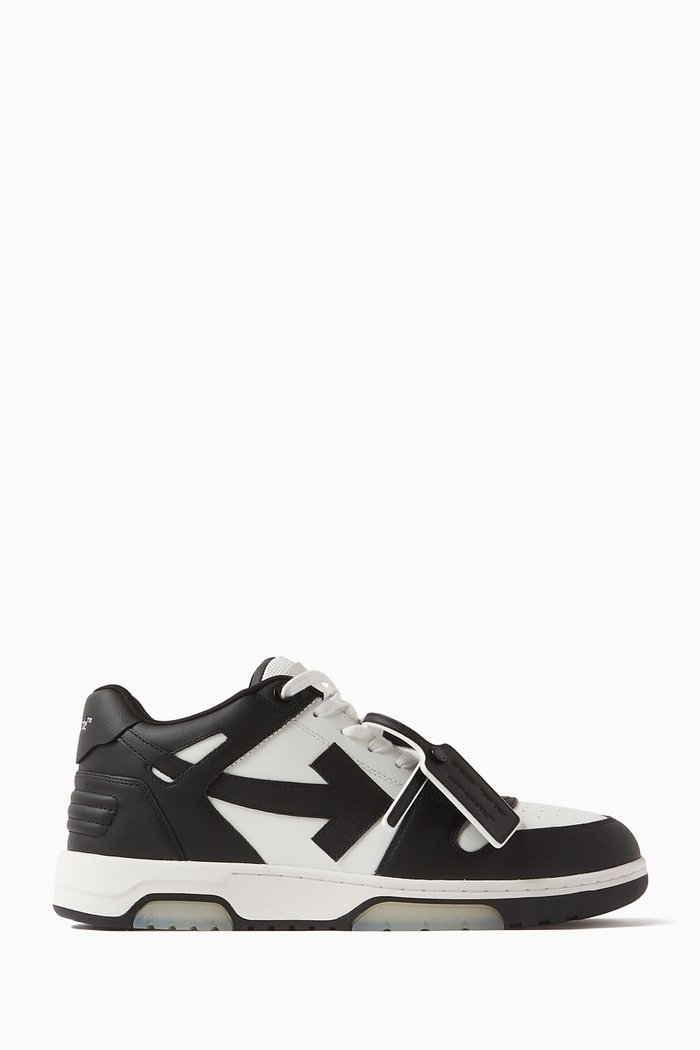 

Out Of Office Sneakers in Leather, Black