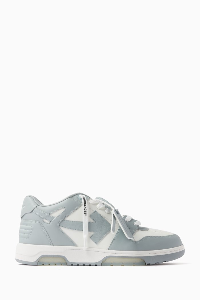 Out Of Office Sneakers in Leather, Grey