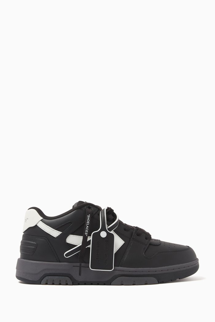 

Out Of Office Sneakers in Leather, Black