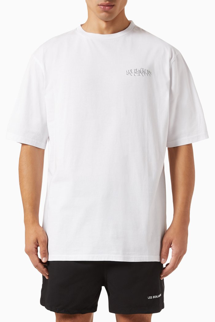 

001 Oversized T-shirt in Cotton-jersey, White
