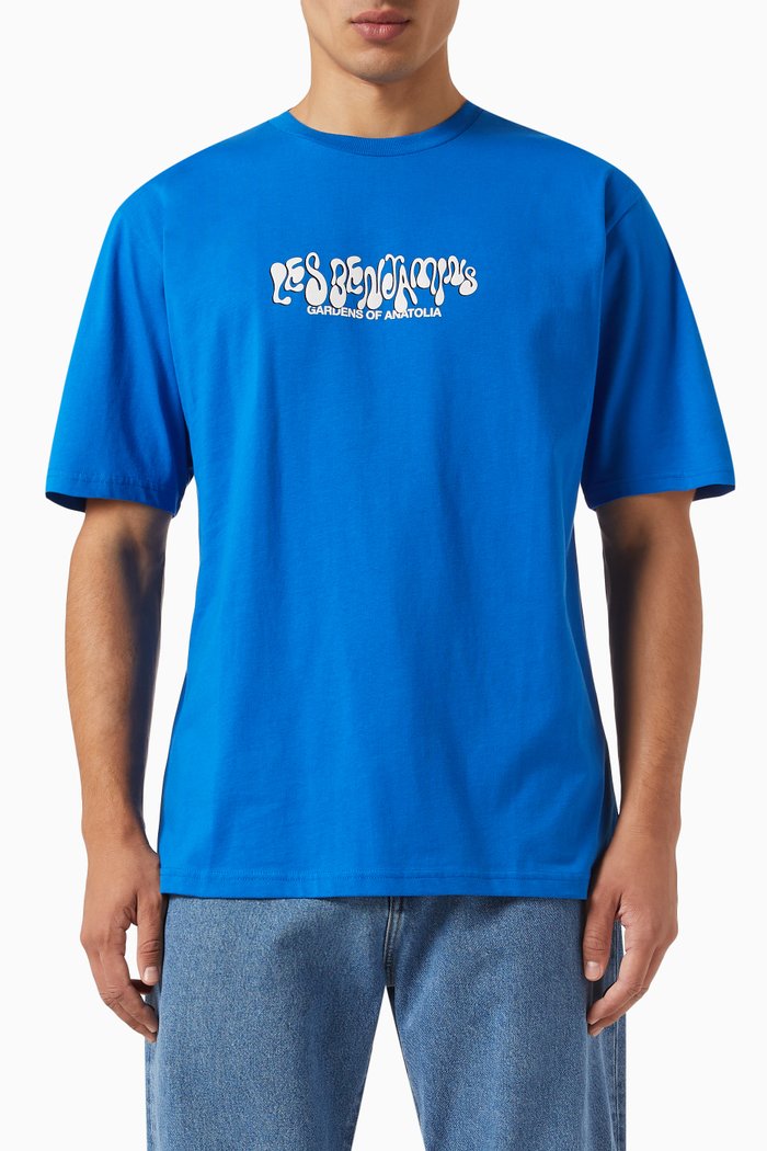 

001 Short-sleeve T-shirt in Cotton-jersey, Blue