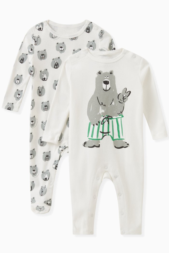 

Bear Pajamas, Set of 2, Neutral