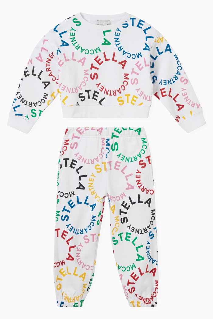 

Colour Pop Logo Tracksuit in Cotton, White