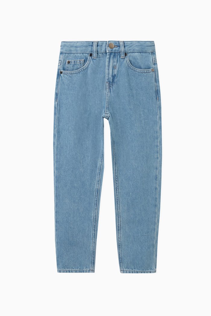 

Loose-fit Jeans in Organic Cotton, Blue