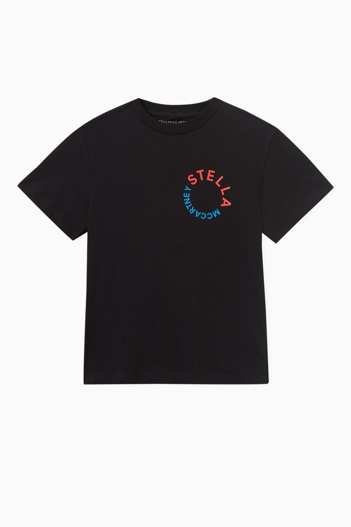 

Loog-print T-shirt in Cotton, Black
