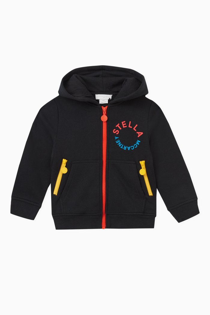 

Circle Logo Hoodie in Cotton, Black