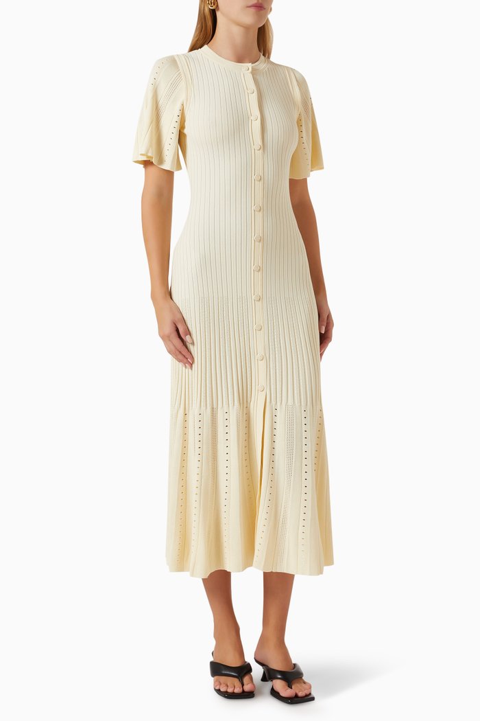 

Midi Dress in Knit, Neutral