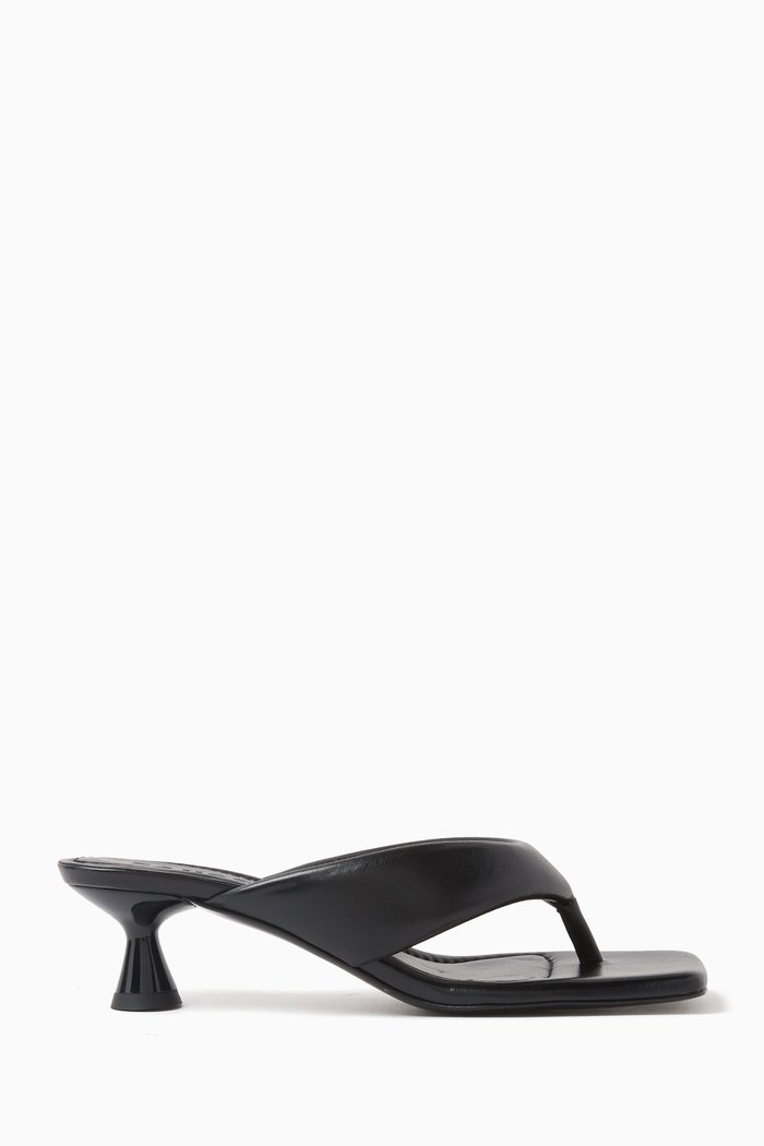 

Liula Mules in Leather, Black