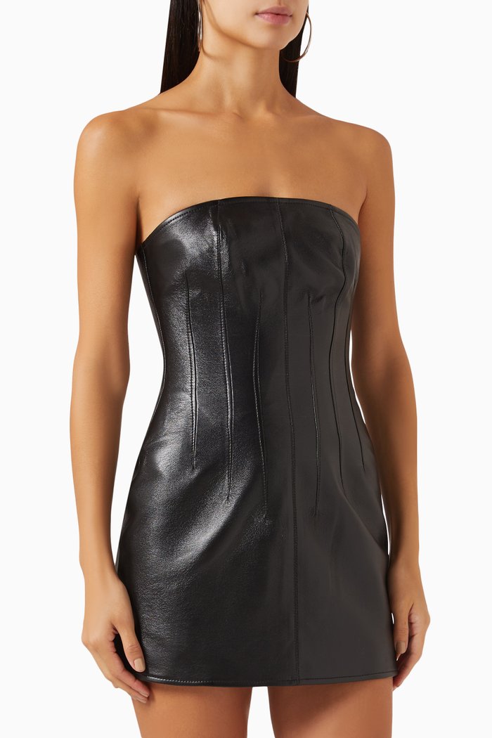 

Strapless Mini Dress, Black
