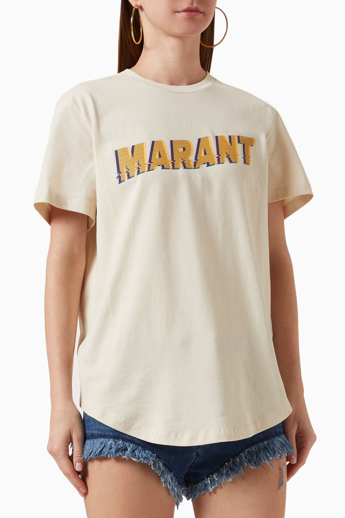 Edwige Logo T-shirt in Cotton-jersey, Neutral