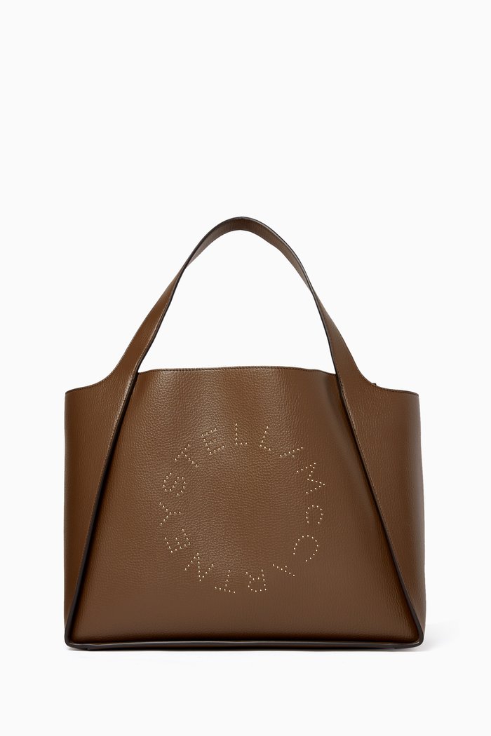 

Stella Logo Tote Bag in Eco Alter Nappa, Brown