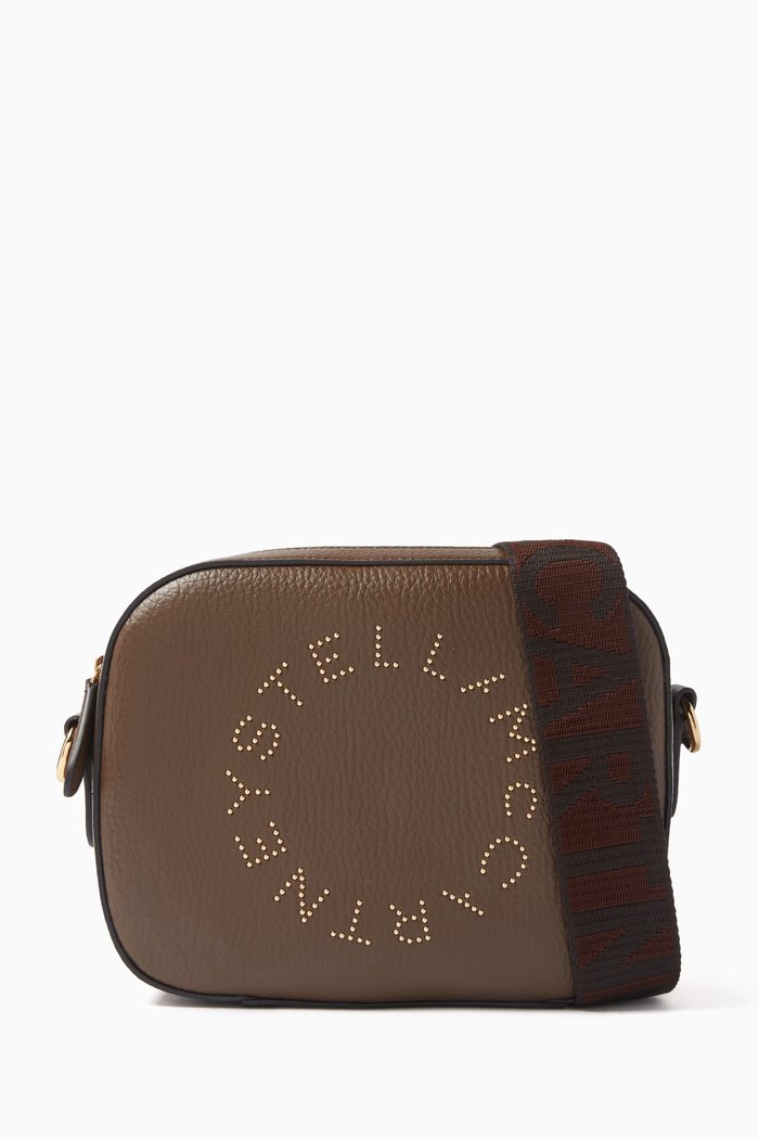 

Mini Stella Logo Camera Bag in Eco Alter Nappa, Brown