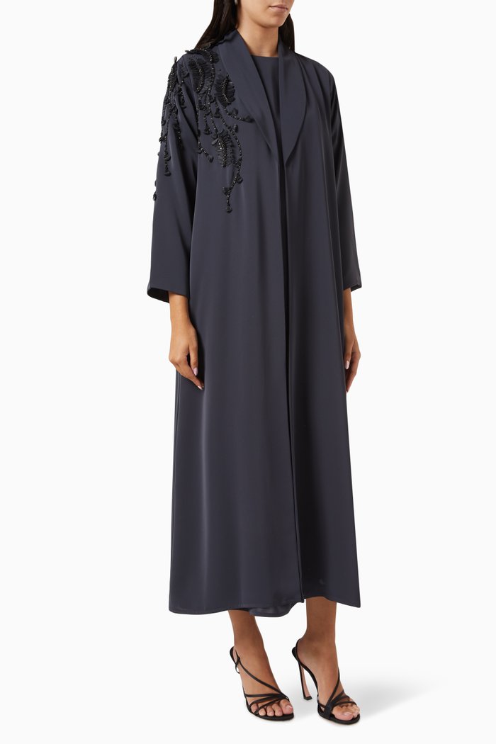 

Embellished Abaya, Black