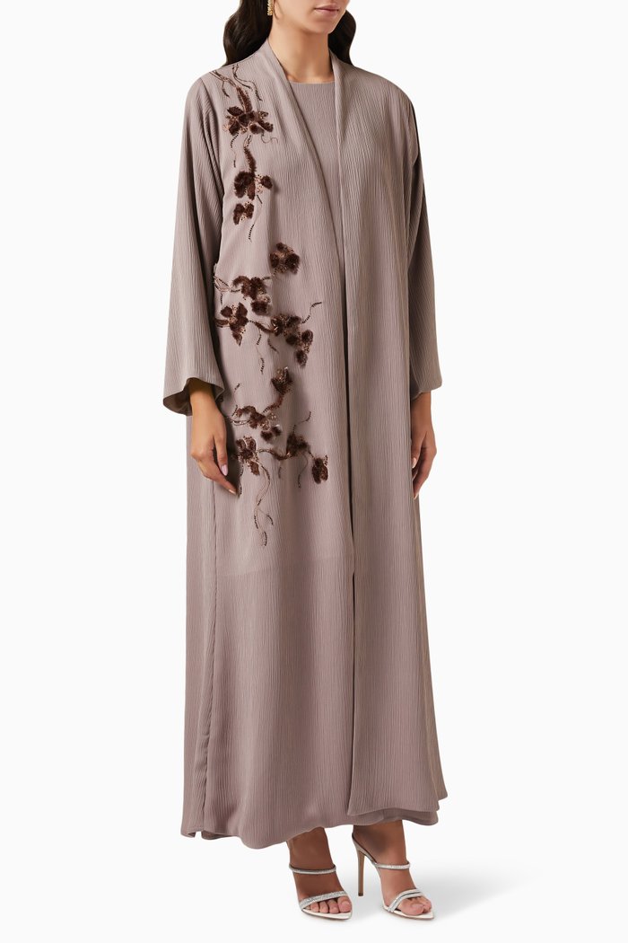 

Embellished Abaya, Pink